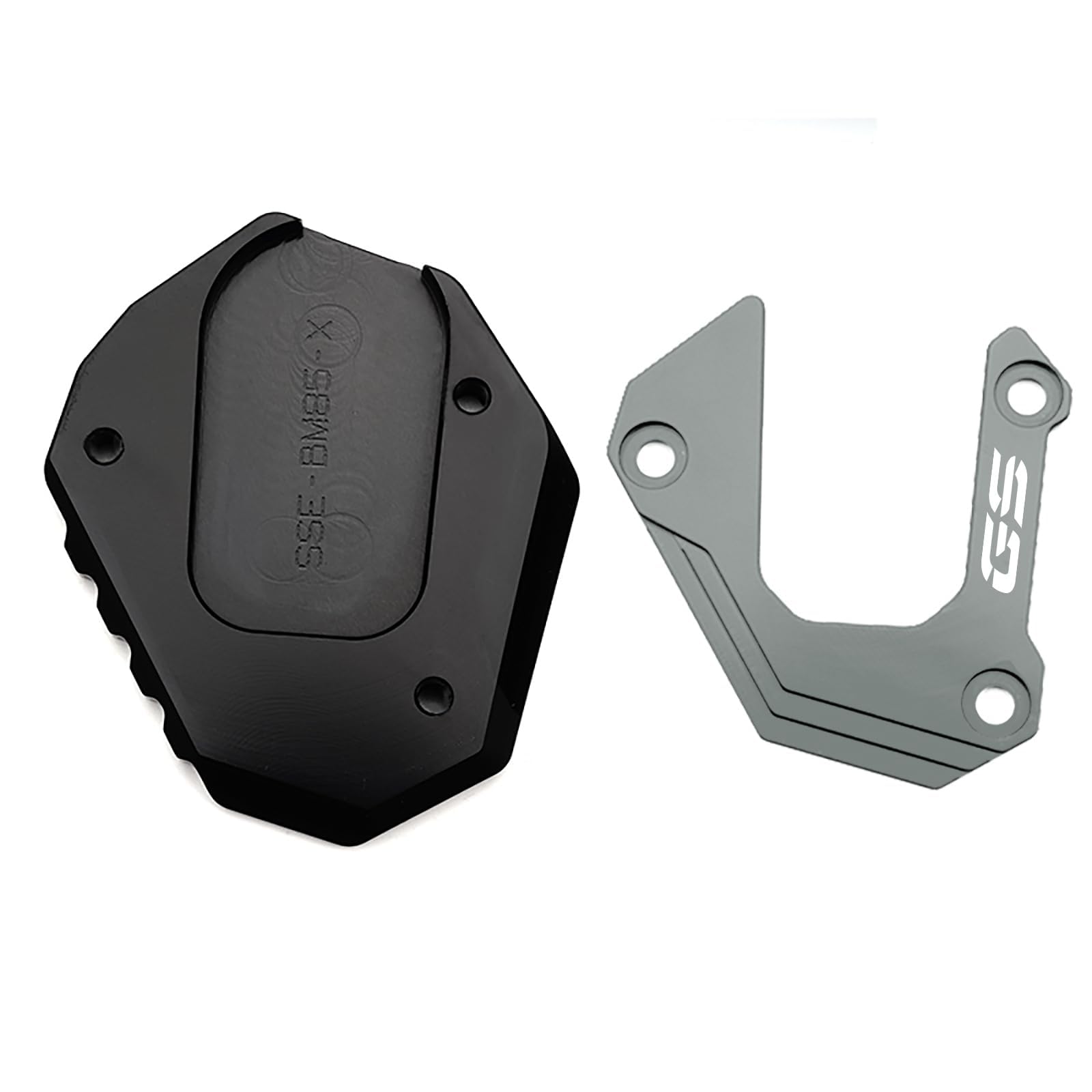 per F 750 850 GS F850GS F750GS ADVENTURE 2018-2022 2023 accessori moto gs850 gs750 cavalletto CNC laterale ingranditore piastra (grigio)