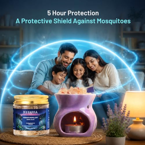 Image of Nytarra Mosquito Repellent Herbal Blend | DEET Free Plant Based Mosquito Defense for Home | Refreshing Herbal Aroma | Long Lasting Fragrance | Protective Shield Against Mosquitoes | Up to 4-6 Hours