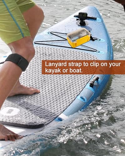 Wxvhji Small Waterproof Box Dry Box Waterproof Storge Container Small Watertight Dry Boxes for Kayaking Boat, 6.5" L x 4.3" W x 3.4" H - Thumbnail 3