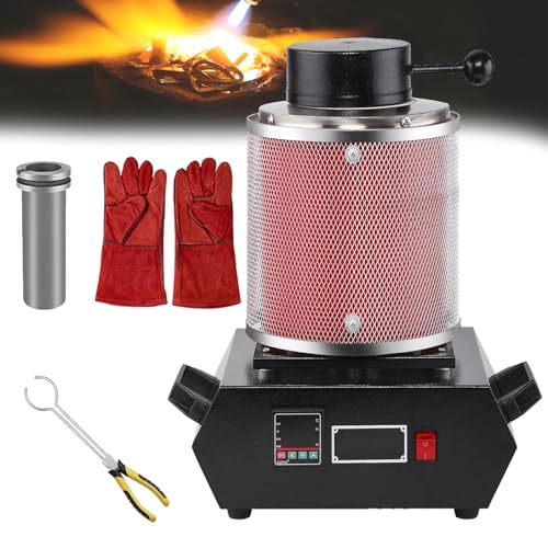 Four de fusion électrique 1500w robuste avec creuset graphite