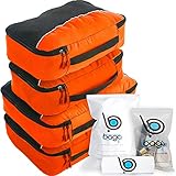 Bago 4 Set Packing Cubes for Travel - Luggage & Suitcase Organizer - Cube Set (2Large+2Medium,...