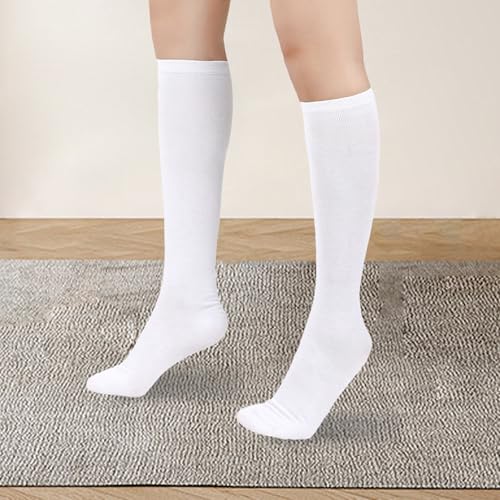 Women's Knee High Socks - Cotton Tube Socks - Long Socks & Knee High Stockings - Main Image