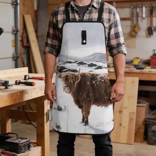 Delantal de trabajo con 8 bolsillos para taller negro miniatura 5