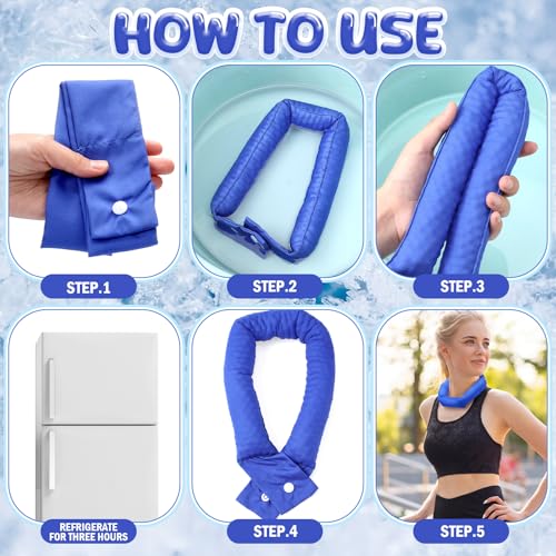Image of Xuhal 6 Pcs Cooling Neck Wraps Cooling Bandana