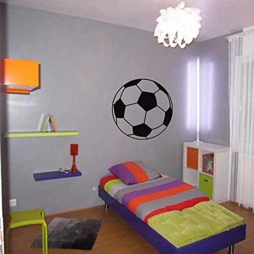 Stickers Ballon de Foot - Or, L 110cm x H 110cm