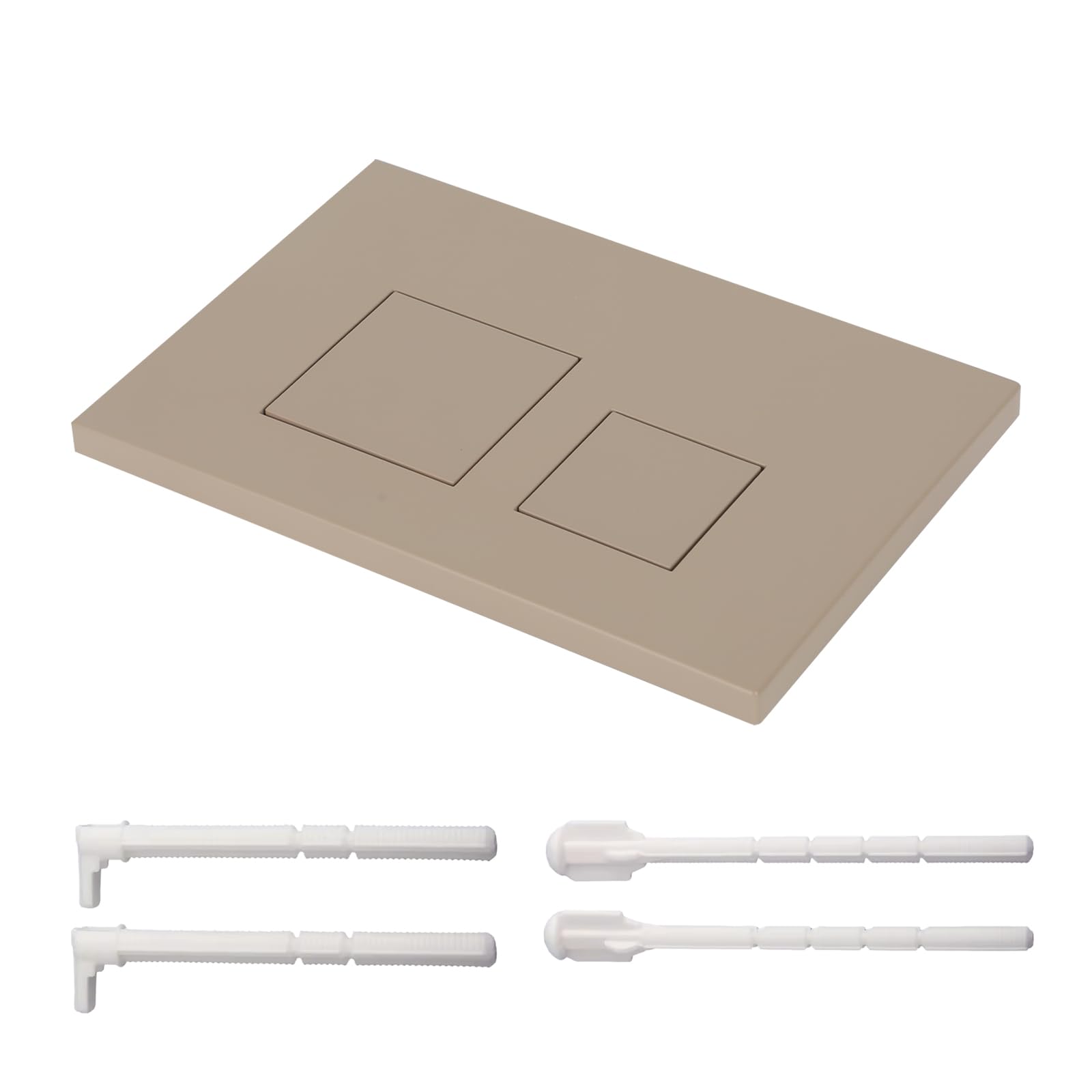 Genérico Placa De Descarga, Accesorios para Inodoro De Doble Descarga, Placa De Descarga De Ahorro De Agua De Material Abs, Reemplazo De Tanque De Inodoro con Placa De Empuje (Khaki)