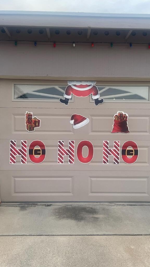 VictoryStore Ho Ho Ho Christmas Garage Door Magnet Decorations 10 Pieces, Indoor or Outdoor Winter Magnets, 19721