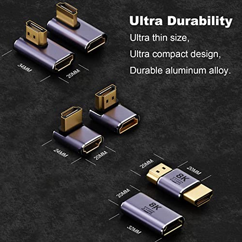 AreMe Adaptador HDMI 2.1 8K (Paquete 6 unidades) miniatura 6