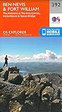 Ben Nevis and Fort William, The Mamores and The Grey Corries, Kinlochleven and Spean Bridge 1 : 25 000 (OS Explorer Map, Band 392)