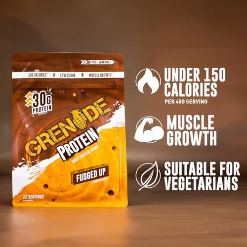 Grenade Whey Blend High Protein Powder, Low Sugar with 30g Protein per Serving, (12 Servings) - Fudged Up, 480 g (Pack of 1) - Image 6