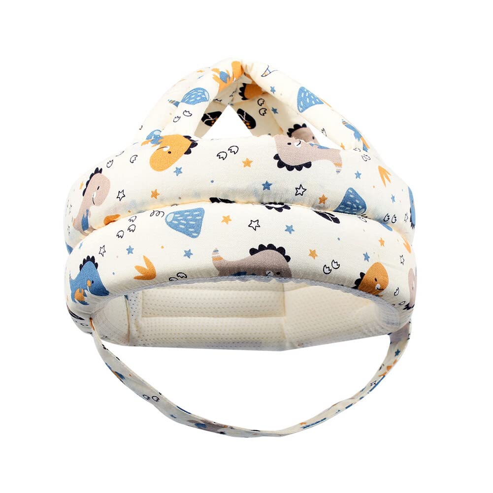 Uposao Baby Toddler Protective Cap, Infant Head Protector Baby Safety Helmet 40-55cm Adjustable Size Infant Crawling Helmet Anti-collision Protective Hat for 0-7 Years Old Baby Boys Girls