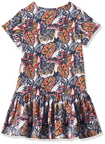 Image of T2F Girls Cotton A-Line Knee-Length Casual Dress