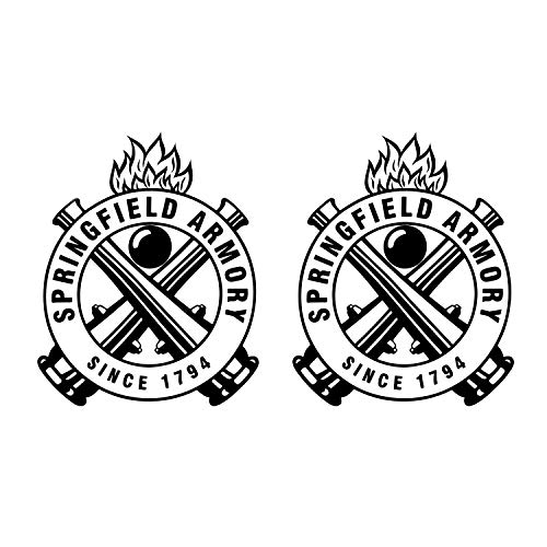 United By Color (2 Pack) Springfield Armory Since 1794 Sticker for Tool Box, Trucks Window, Gun Boxes, Helmets, Hard Hats Or Walls
