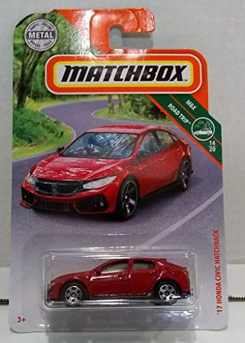 Matchbox 2019 MBX Road Trip '17 Honda Civic Hatchback 8/100, Red