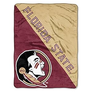 Northwest NCAA Florida State Seminoles Unisex-Adult Micro Raschel Throw Blanket, 46″ x 60″, Halftone