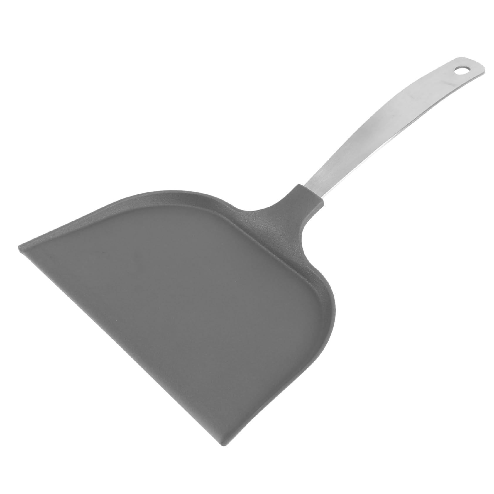 COLLBATH Stainless Steel Baking Transfer Shovel for Bread Kitchen Utensil with Handle for Easy Loading and Unloading Black