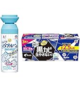 （まとめ買い）らくハピ マッハ泡バブルーン 洗面台の排水管 洗面台の洗浄剤 [200mL] + らくハピ お風呂カビーヌ 無香性 3個パック