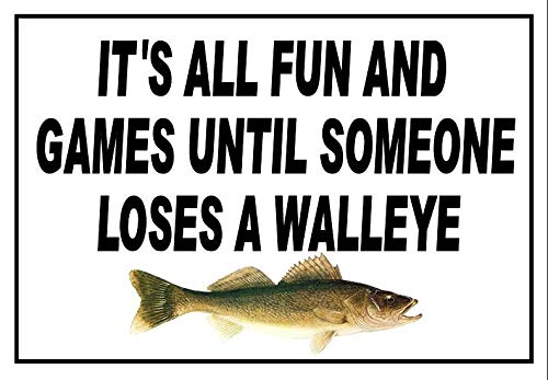 Walleye Fishing Magnet (3 1/2 X 5 Inches)