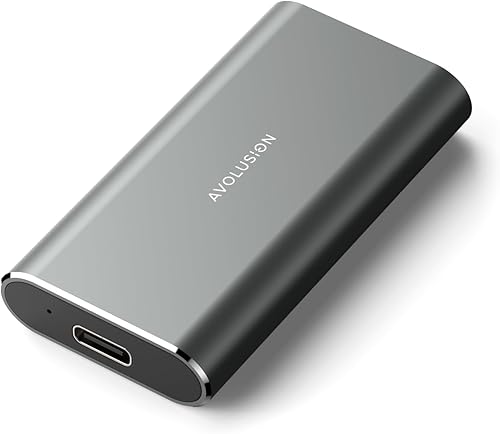 Miniatura 1 de Avolusion S1 SSD portátil de 1 TB  hasta 1000 MBs  PC y Mac  Unidad externa de estado sólido USB 3.2 USB-C  S1-SSD-T1, construido en aluminio