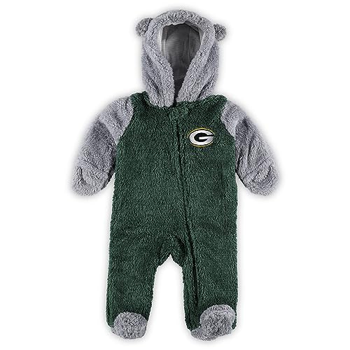 Image of Outerstuff Newborn & Infant/NFL Game Nap Teddy Fleece Bunting Full-Zip Sleeper