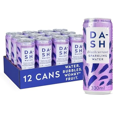 Dash Water Blackcurrant - 12 x Flavoured Sparkling Spring Water Cover