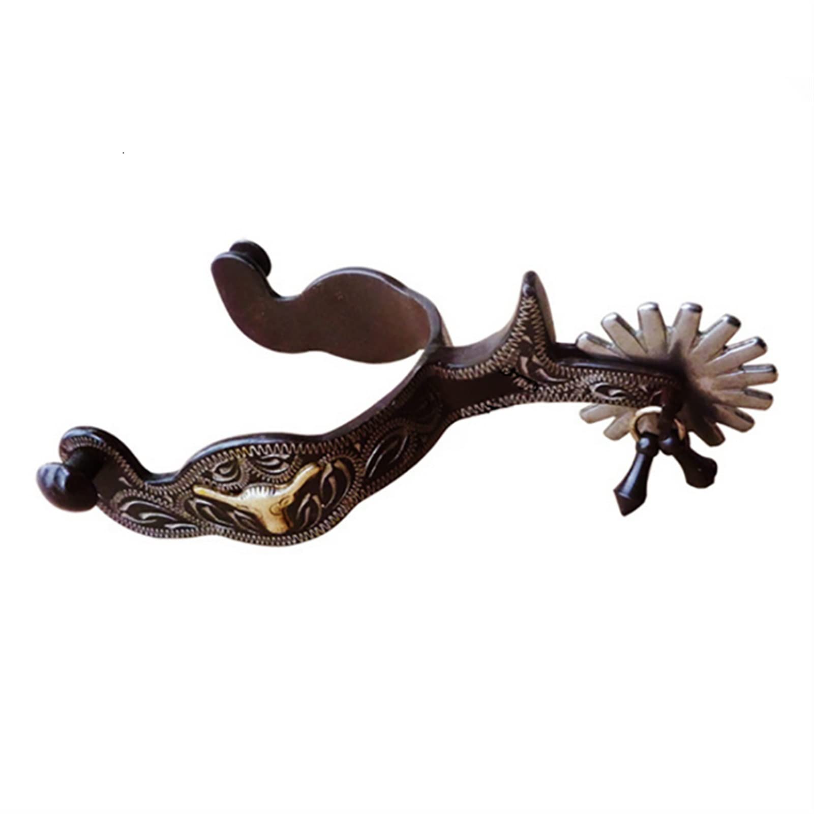 Espuelas para equitación, talladas a Mano, 2 Unidades (Color: 1 par, Estilo 3)