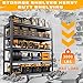 Garage Shelving Heavy Duty Shelving Metal Garage Storage Shelves Industrial Shelving Unit with Adjustable Shelves Storage Shelf Rack for Industrial, Warehouse, Basement (19.7