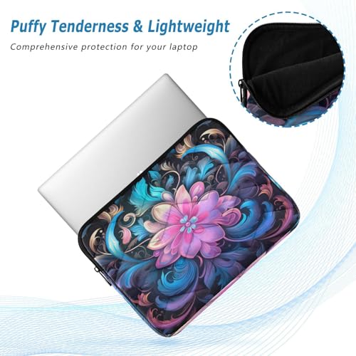 Funda para portátil Boho Mandala Lotus 13-14 pulgadas miniatura 5