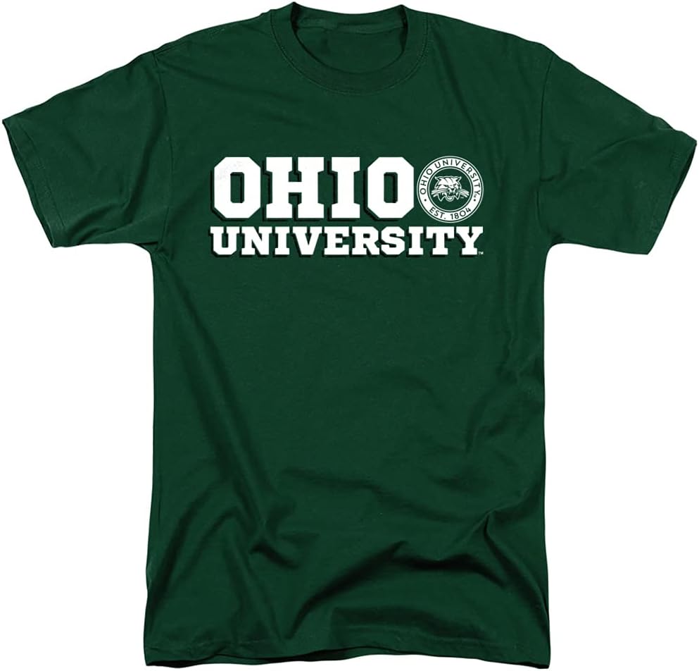 Ohio University Official Block Text Unisex Adult T Shirt