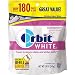 Orbit White Bubblemint Sugarfree Gum, 180 piece bag