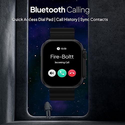 Image of Fire-Boltt Gladiator + 1.96 inch AMOLED Display Luxury Smartwatch, Rotating Crown, 115+ Sports Modes & Bluetooth Calling, AI Voice Assistant, Gaming