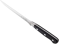 Vista 4 de Cuchillo de chef, Mercer Culinary Renaissance, forjado de 8 pulgadas, 15,2 cm cuchillo deshuesador flexible, 6", Negro
