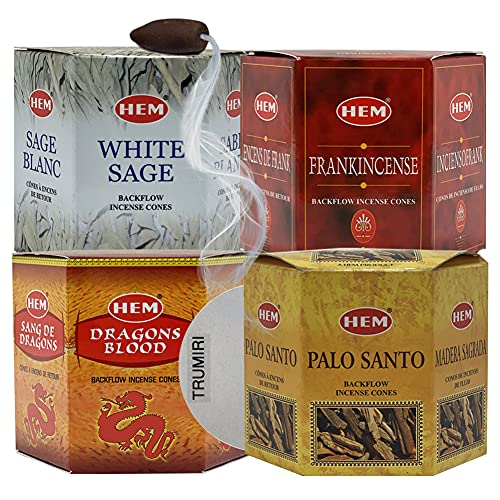 Variety Pack Backflow Incense Cones For Smoke Fountain Haze Falls Waterfall Aromatic And Mat Bundle #4 #TOP3