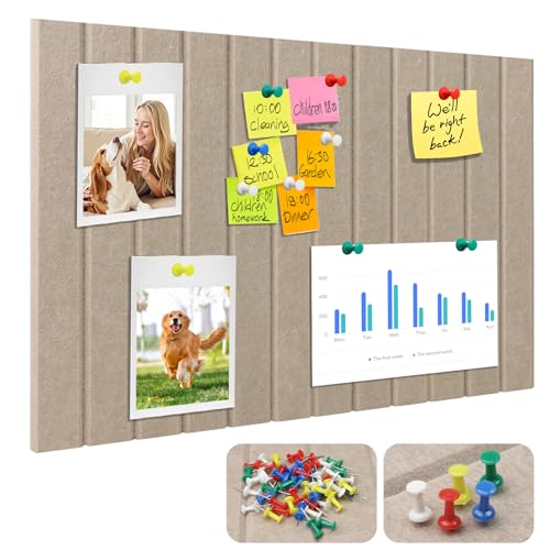 60 X 40 Cm TablóN De Anuncios De Fieltro, Tablero De Corcho, Plegable Corcho Pared Autoadhesivo Con Chinchetas, 0,9 Cm De Grosor, TablóN De Fieltro Para Oficina HabitacióN Infantil DecoracióN