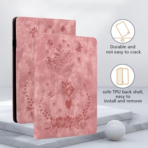 Étui pour iPad en cuir synthétique rose de haute qualité - 6