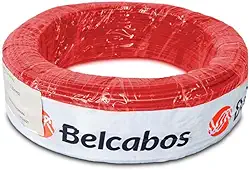 Cabo Automotivo DIN 72551-6 Belcabos 1,50mm² -40ºC a +105ºC 25m Vermelho