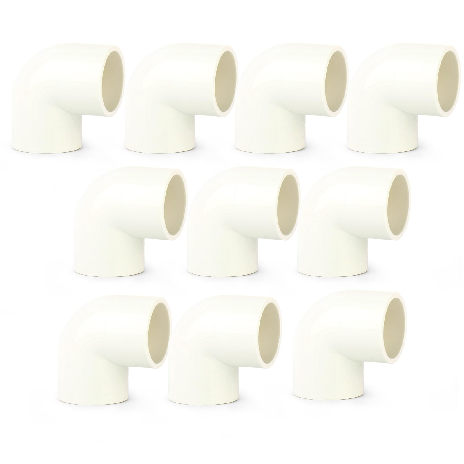 GASHER 10PCS PVC Cleanout Plug 25mm BSP Male, End Cap Adaptor, Pipe Fitting Plug Closing for Home or Industrial, Plumbing Water Line, Drainage Piping System