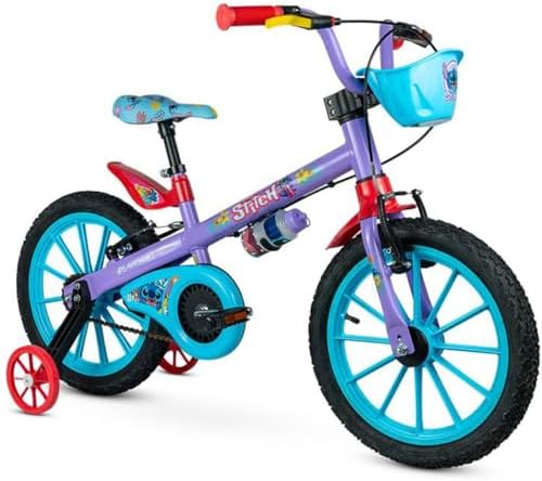 Nathor Bicicleta Infantil Aro 16 Disney Stitch