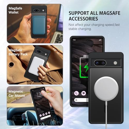 Coque Pixel 7a Magsafe évite rayures et chutes au dos