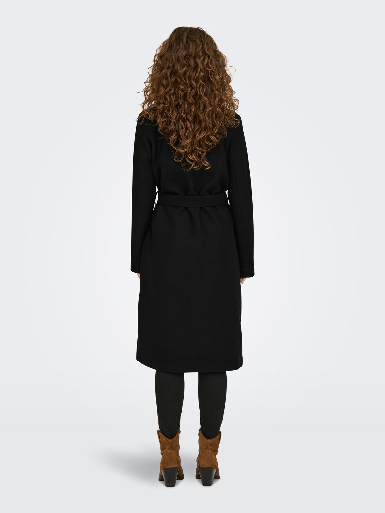 ONLY Onlalvilda Life Wrap Coat OTW płaszcz damski, czarny/szczegół: solidny., M