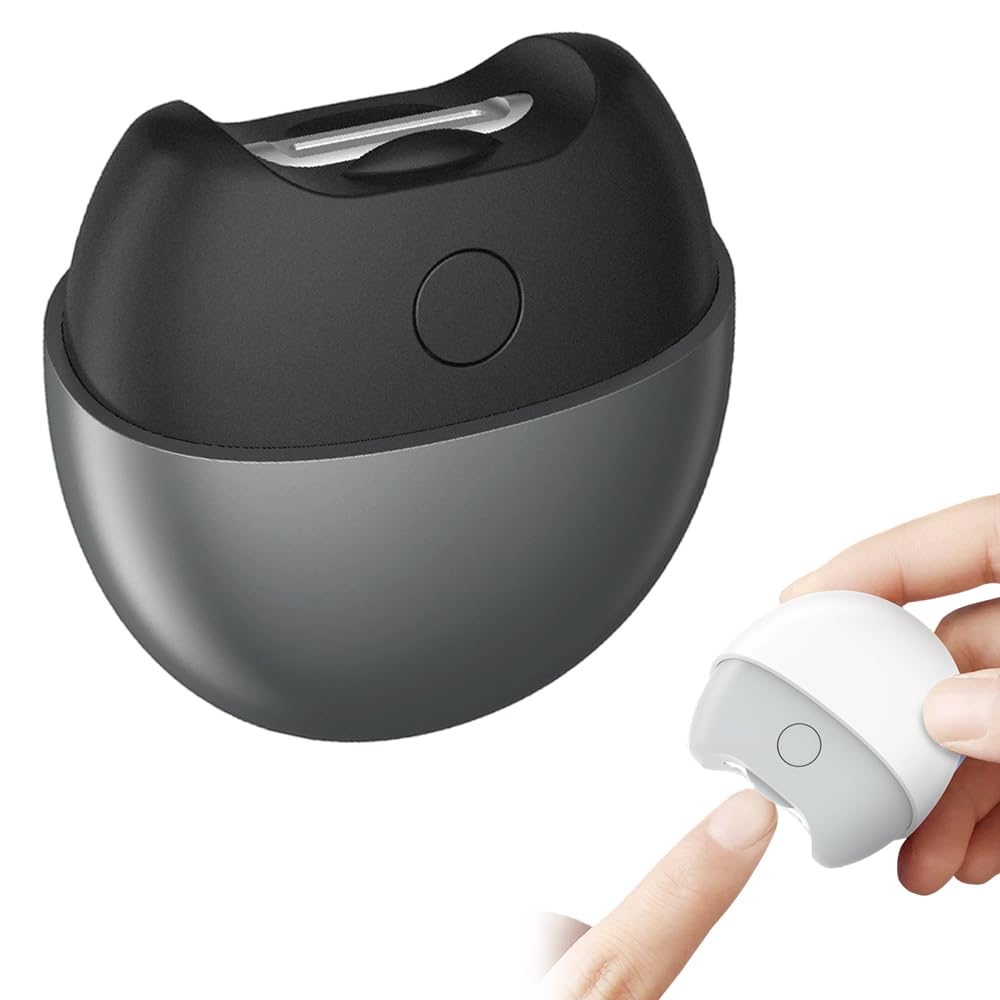 2026 Neuauflage Elektrische Nagelknipser, Smart Nagelknipser Für Senioren, Elektrischer Nagelknipser Mit Led-Licht, Schmerzloser Zehennagelschneider Für Dicke Nägel, Arthritis (schwarz)