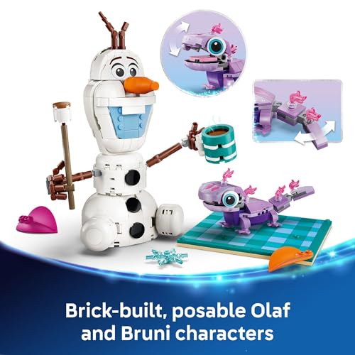 Image of LEGO Disney Frozen Olaf and Bruni's Picnic Fun Building Toy - Frozen Toys for Girls & Boys, Ages 7+ - Disney Gifts for Kids & Fans - 43287