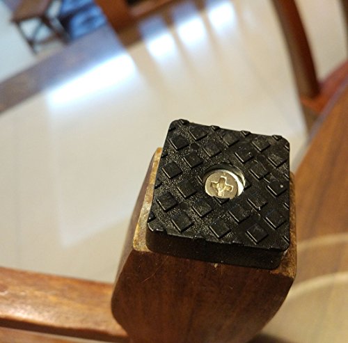 Btibpse Rubber Feet Pads Non Slip Non Skid Legs Pad For Table Desk Chair And Sofa 20 Pcs (Black Square 30Mm) #TOP3