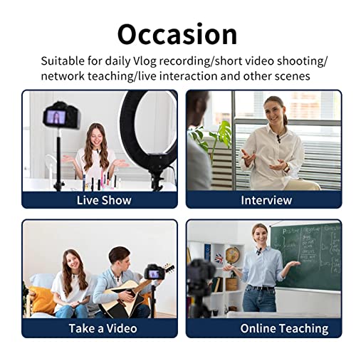 Microfone de lapela sem fio compatível com iphone | Sincronização automática Plug-Play Microfone de