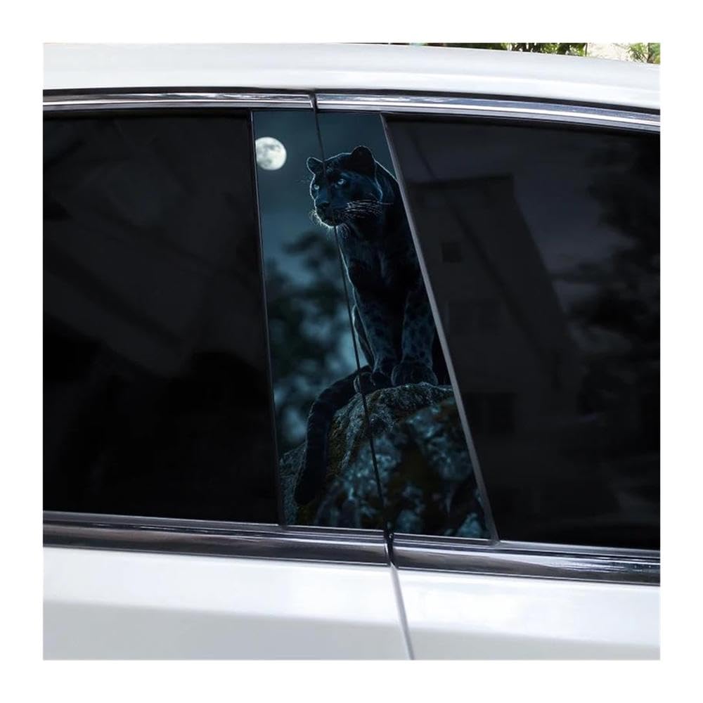 Body Parts 2pcs Animal Leopard Car B-Pillar Waterproof Decal(G)