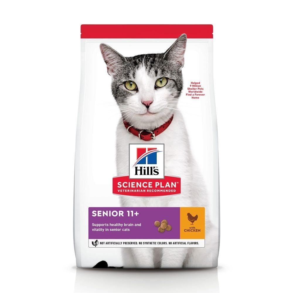 Hills Science Plan Senior Chicken Dry Cat Food - 3kg