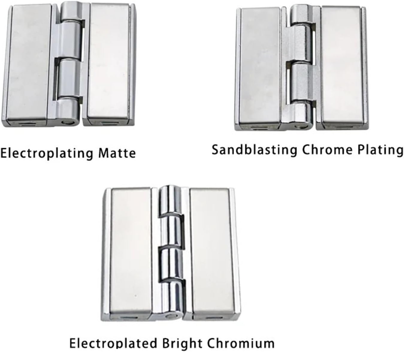 Zinc Alloy Industrial Heavy-Duty Electrical and Electronic Equipment Box Hinge Door Window 1Pcs(60x63-Matte)