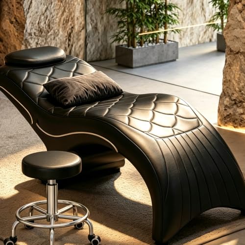 S-Curve Reclining Lash Bed with Detachable Pillow
