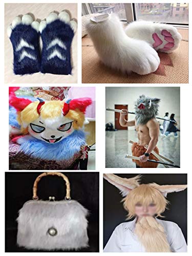 Effen Faux Bont Stof Lange Stapel 12 Cm Luxe Shag Stof Voor DIY Crafting Photo Prop Backdrop Fursuit Area Tapers… - Image 5