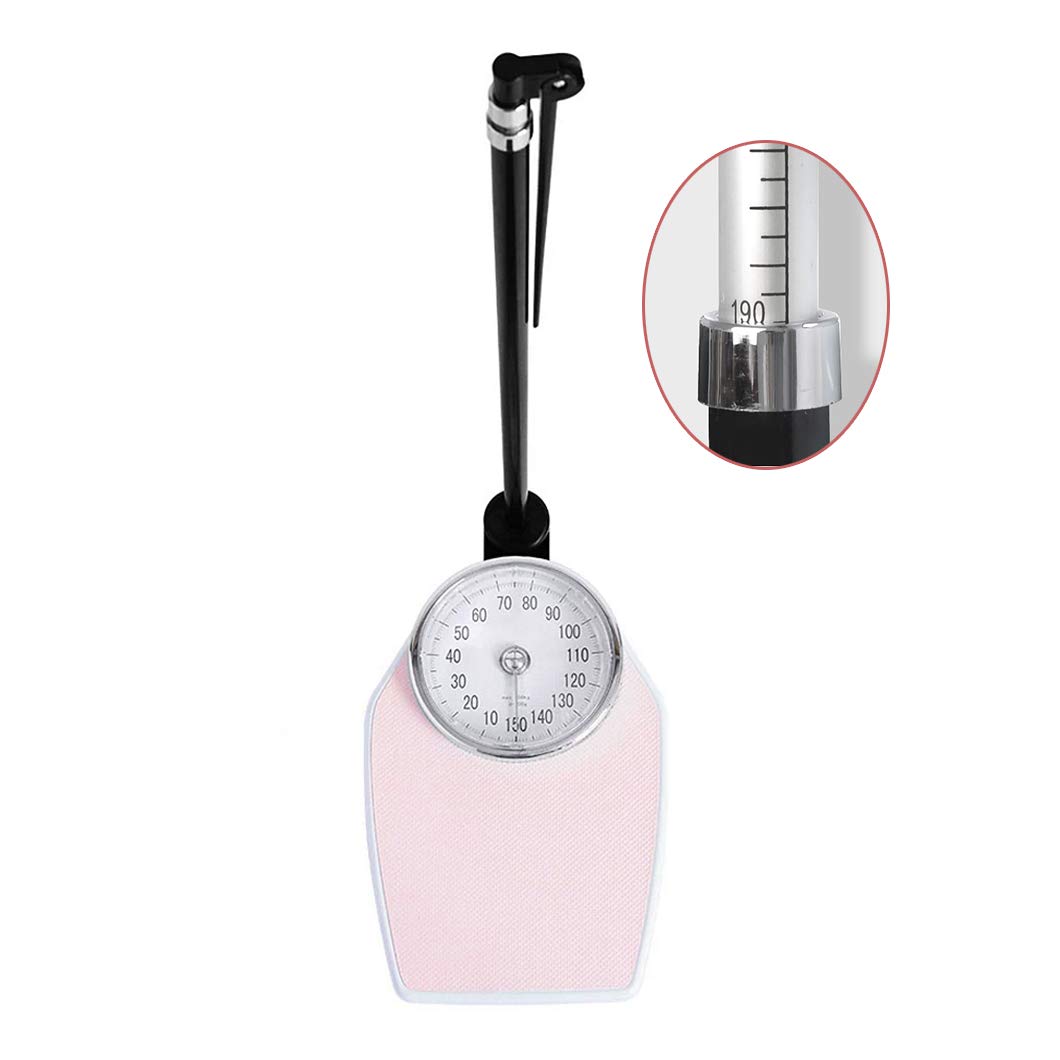 Professional Mechanical Bathroom Scale with Detachable Height Rod, 150Kg/330Lb Capacity, Accurate Height and Weight Measurement for Schools, Gyms, and Home Use